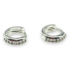 1.7 gr Aro Cubanos Cubics (12 mm) Plata Italiana - comprar online