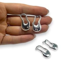 5 gr Aros de Diseño (28x12 mm) Plata-ECO