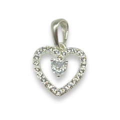 1.30 gr Dije Corazon Premium (15 mm) Plata-ECO - comprar online