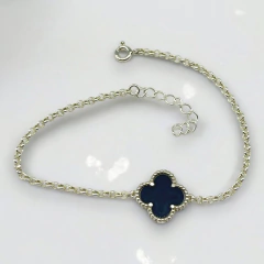 ART-190 Pulsera V.C Piedra Nacar "Summer Premium 2025" (15mm) Plata 925