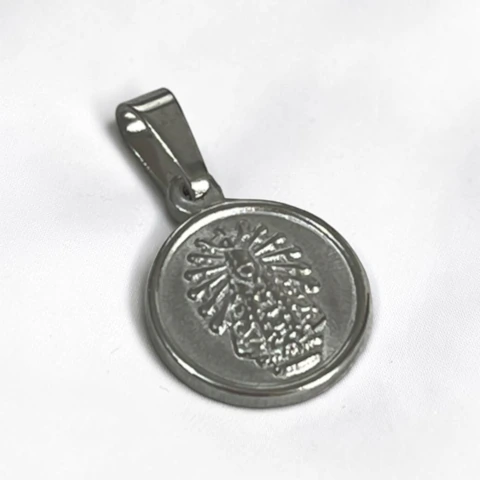 6154-1 Dije Mini Medalla Milagrosa (11 mm) Acero Quirúrgico