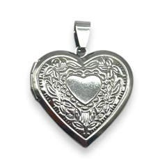 6186-1 Dije Relicario Corazon Acero Quirúrgico - comprar online