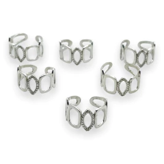 ART-174 Anillo Calado Grande Plata 925 - comprar online
