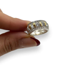 AG-484 Anillo Premium Piedras - Variedad de colores Plata y Oro (SIN ESTUCHE) - Stal Joyas