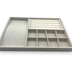 Bandeja Exhibidora de Joyas Beige (35 X 25 cm) en Pana - comprar online