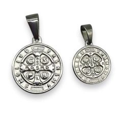 6244 Dije Reversible San Benito - Variedad de Medidas Acero Quirúrgico