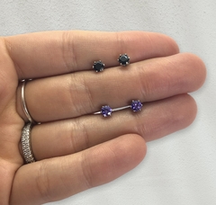 3196-4LI (4mm) Aros Cubic Lila Acero Quirúrgico - comprar online