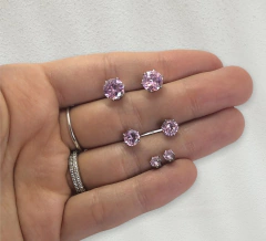3196-6ROS (6mm) Aros Cubic Rosa Acero Quirúrgico - comprar online