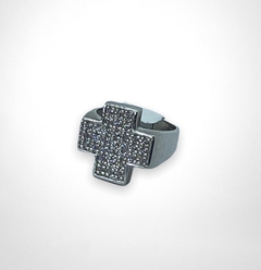 AG 478 Anillo Cruz Plata 925 - comprar online