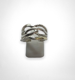 AG 467 Anillo de Diseño Plata y Oro en internet