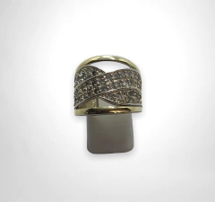 AG573 Anillo Plata y Oro - Stal Joyas