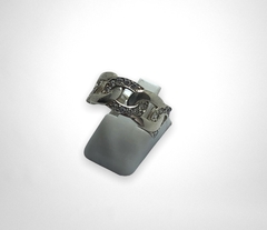 AG 516 Anillo Plata y Oro Entrelazado - comprar online