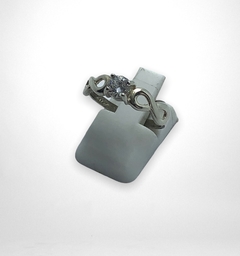 AG473 Anillo Plata y Oro Estilo Princesa - comprar online