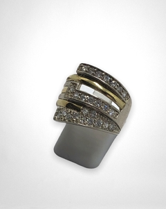 AG 571 Anillo Plata y Oro Grande en internet