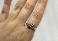 AG401 Anillo Plata y Oro