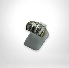 AG 277 Anillo de Diseño Plata y Oro - comprar online