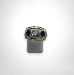 AG254 NB Anillo Plata y Oro en internet