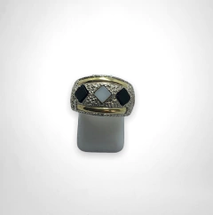 AG254 NB Anillo Plata y Oro en internet