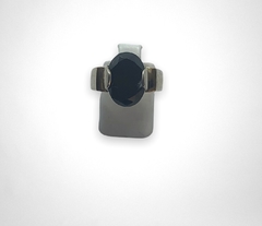 AG 233 Anillo Piedra Negra Plata y Oro
