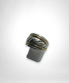 AG 204 Anillo de Diseño Plata y Oro en internet