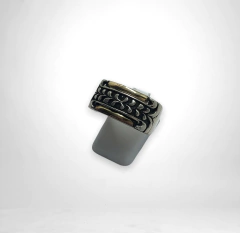 AG 359 Anillo de Diseño Plata y Oro - comprar online