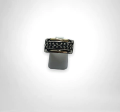 AG 359 Anillo de Diseño Plata y Oro en internet
