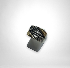 AG 351 Anillo de Diseño Plata y Oro - comprar online