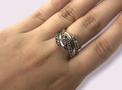 AG 515 Anillo Plata y Oro