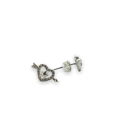Art 1 Aritos de Corazon con Flecha-4 Plata 925 - comprar online