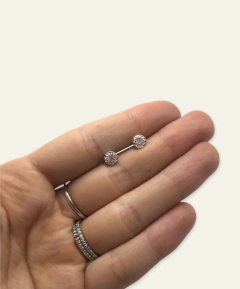 ART 3 Aros de Piedras - Variedad de Colores Plata 925 - tienda online