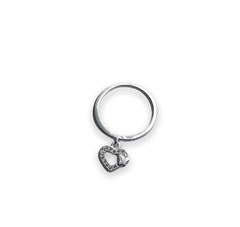 1.7 g Anillo Corazon Colgante Plata Italiana en internet