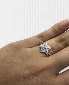 2.9 g Anillo Estrella - Últimas Unidades Plata Italiana en internet