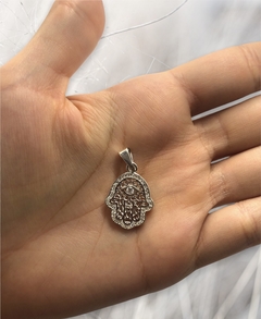 MADJ125 3 gr Dije Mano de Fatima Plata 925
