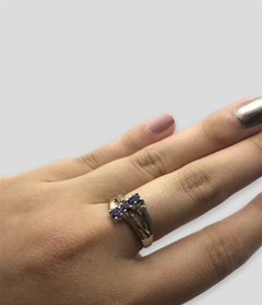 AN 1889 Anillos Entrelazados Colores Plata y Oro - comprar online