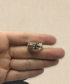 AN 1543 Anillo Religioso Plata y Oro
