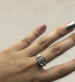 AN 1353/A Anillo Cinturón Plata y Oro - comprar online