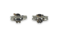 AN 1563 N-V Anillos Nena-Nene Plata y Oro - comprar online