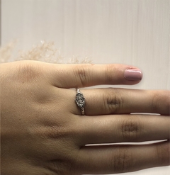 AN 70 Anillo Mano de Fatima Plata y Oro