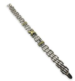 PU 7 F-PANTER Pulsera Gruesa (21 cm) Plata y Oro en internet