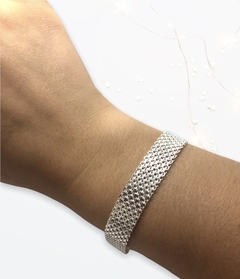 VI-PU BISMARK GR Pulsera Gruesa Plata 925