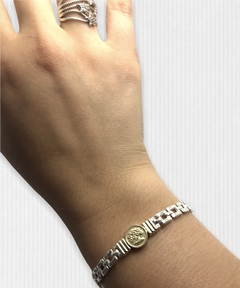 VI-PU 12 Pulsera Arbol Plata y Oro (18 cm)