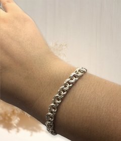 PU-BISMARK Pulsera Entrelazada (18-21cm) Plata 925