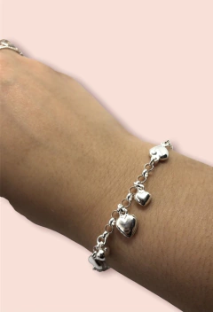 Cri 386 Pulsera con Dijes Corazon Plata 925
