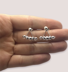 CRI 365 Aros Colgantes de Bolitas Plata 925