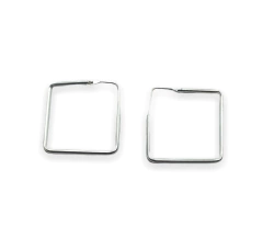 CRI 65 Aros Cuadrados Plata 925