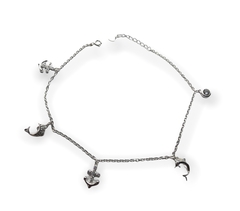 4.9 gr Tobillera Marinera (26 cm largo) Plata Italiana en internet