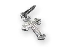 0.8 gr Dije Chico Religioso Plata Italiana
