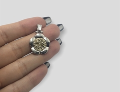 AG68SB Dije San Benito reversible Plata y Oro - comprar online