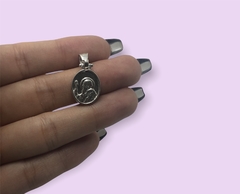 AG139 Dije San Benito reversible Plata y Oro - Stal Joyas