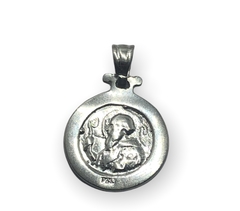 AG9SB Dije San Benito reversible Plata y Oro - Stal Joyas